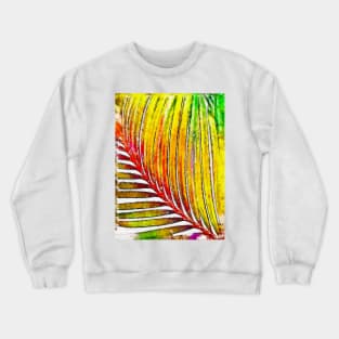 Watercolor Palm Leaf Crewneck Sweatshirt